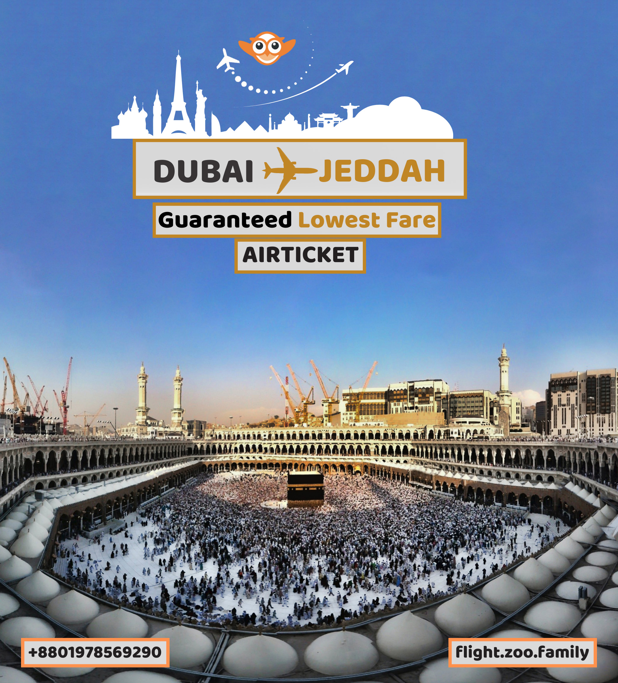 Guaranteed Lowest Flight Dubai To Jeddah